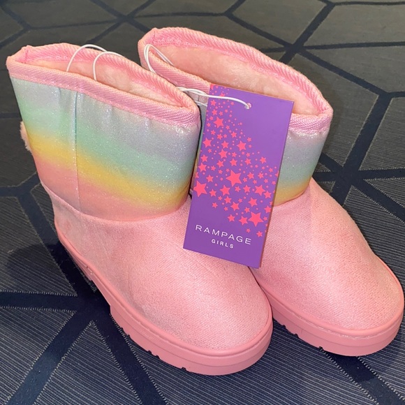 Adorable rainbow winter boots - Picture 1 of 4
